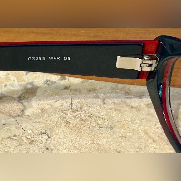 GUCCI Gray/Bourdeaux eyeglass frames - EUC; retired, hard to find, rare! - Picture 3 of 9